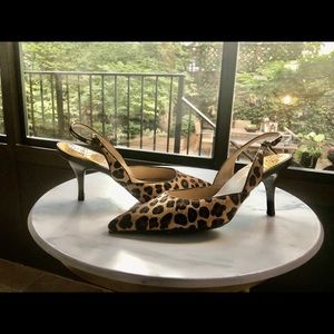 COPY - Calf skin Animal print sling back